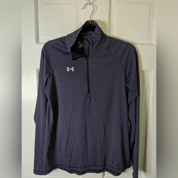Under Armour Tops - Under Armor Purple stripe long sleeve size small.